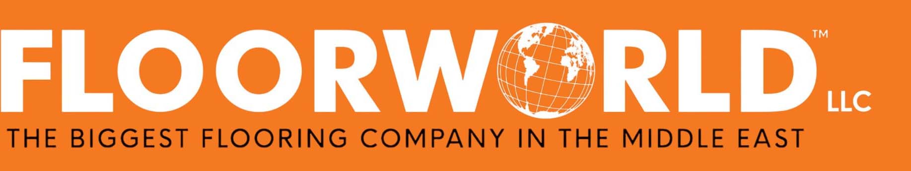 white orange and black floorworld llc logo